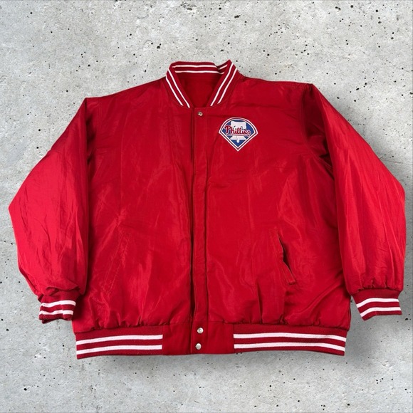 Philadelphia Phillies Reversible Jeff Hamilton JH Design Varsity Jacket 6XL Rare - Picture 3 of 10